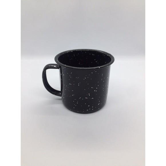 Starbucks Rare 50 Years Small Mini Tin Metal Espresso Mug Cup Collectable Black - Picture 2 of 4